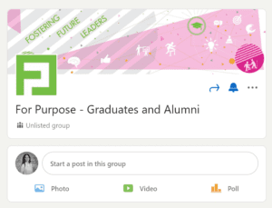 For Purpose LinkedIn Group 2022 for purpose graduate programme