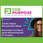 ucd social impact careers week for purpose graduate programme