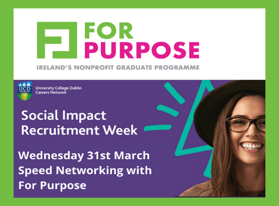 ucd social impact careers week for purpose graduate programme